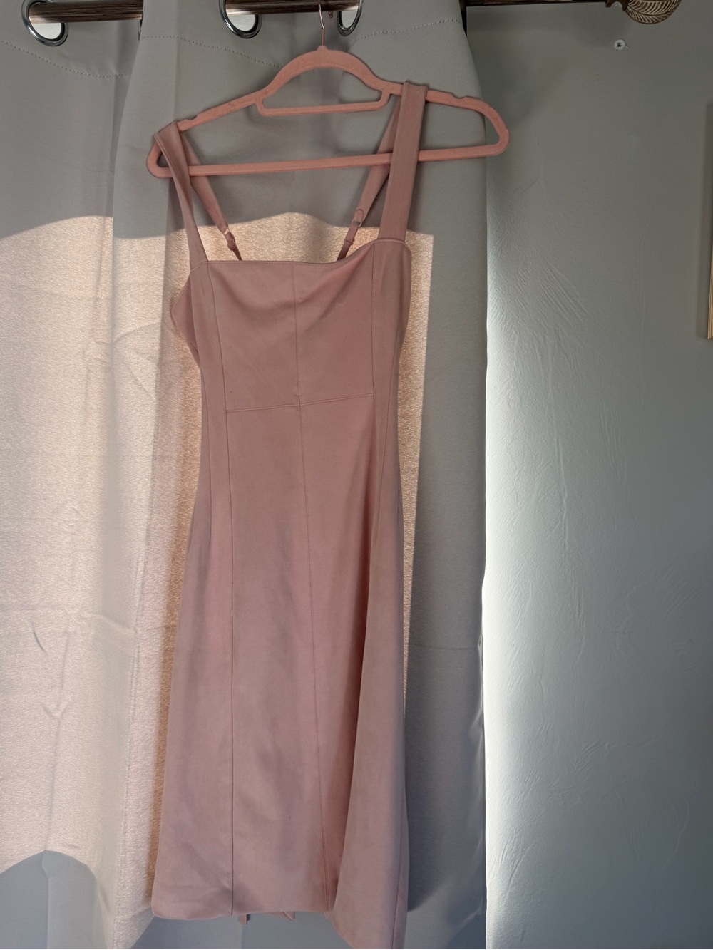 Guess One-Shoulder Dusty Rose Midi Dress